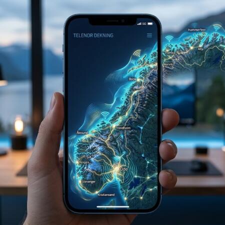 Telenor dekningskart: mobil- og bredbåndsdekning (2026)