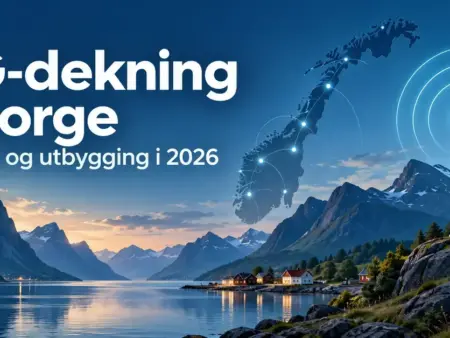 5G-dekning i Norge: Status og utbygging i 2026
