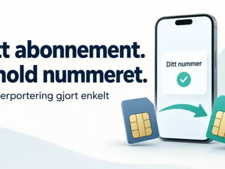 Beholde telefonnummeret når du bytter mobilabonnement