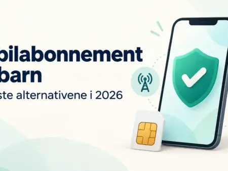 Mobilabonnement for barn – de beste alternativene i 2026
