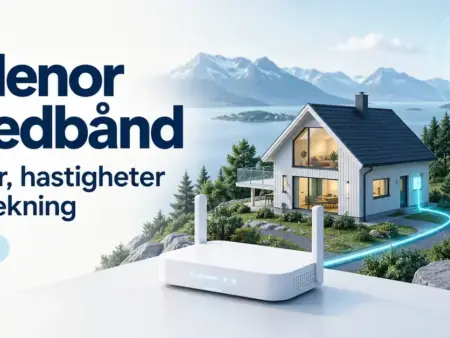 Telenor bredbånd: Priser, hastigheter og dekning i 2026
